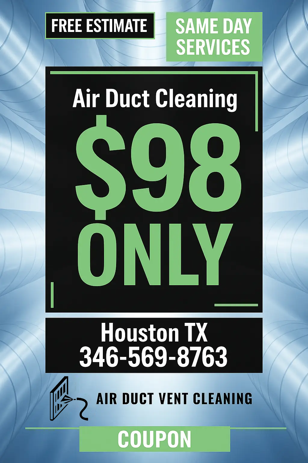 Air Duct Vent Cleaning Houston TX Coupon